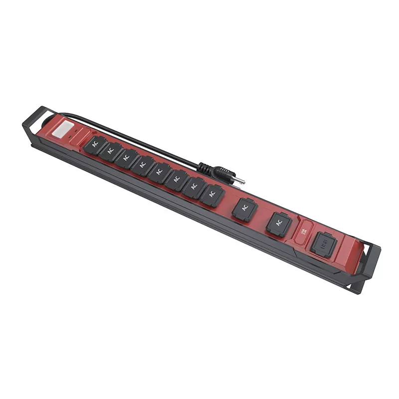 10 Outlets ກັນນ້ໍາ Usb Power Strip