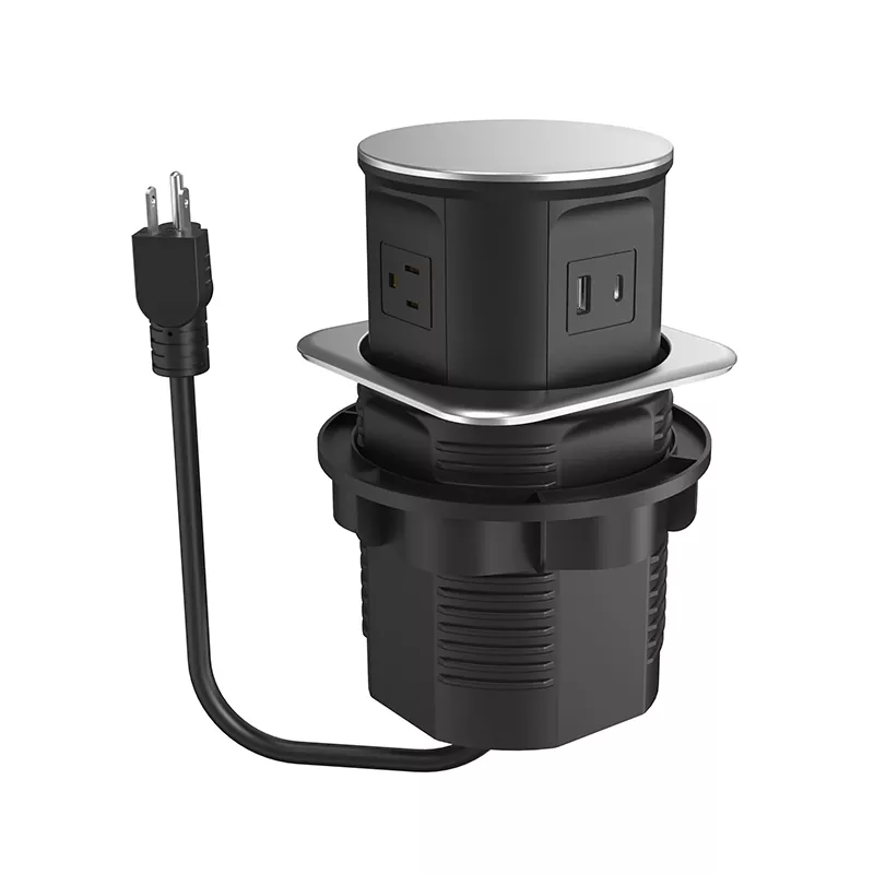 3 Outlets Plastic Desk Inlet 3 Outlets Plastic Desk Inlet