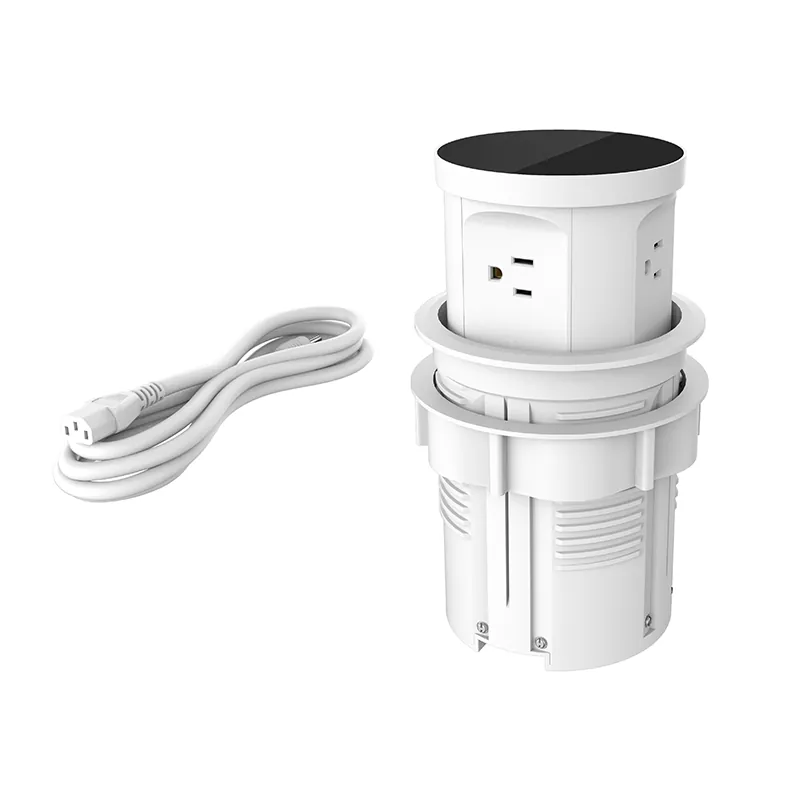 4 Outlets Plastic Desk Inlet 4 Outlets Plastic Desk Inlet